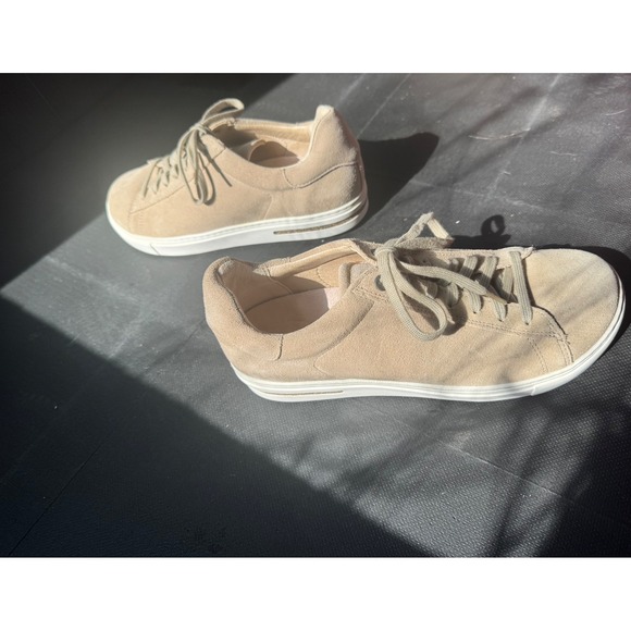 Birkenstock Shoes - NEW Birkenstock Suede Sneakers Sand Beige Mens 8 Womens 10 EU 41.